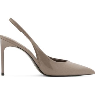 Mango Mica Pointed Toe Slingback Pump in Light Heather Grey at Nordstrom Rack, Size 7.5Us / 38Eu