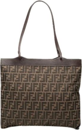 Fendi Pre-owned Tote Bags, female, Brown, Size: ONE SIZE Pre-owned Vintage Tote Bag