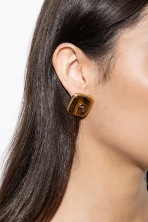 Versace Earrings With Medusa Head, Womens, Gold
