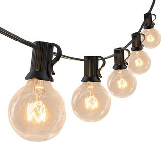 OEM Guirlande Lumineuse Led - 15 M - 50 Ampoules G40 Pet - Ip45 - Pour Jardin Terrasse Balcon - 1 Piece