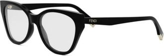 Fendi Way Pantos Optisch Montuur - unisex - Brillen - Zwart - 54 MM - Accessoires