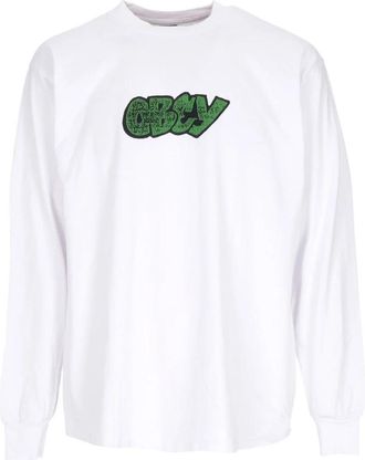 Obey Klassieke City Watch Dog Longsleeve T-shirt - Heren - Longsleeves - Wit - XL - Katoen - Tops