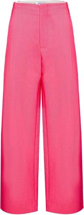 Mira Mikati high-waisted straight-leg trousers - Pink