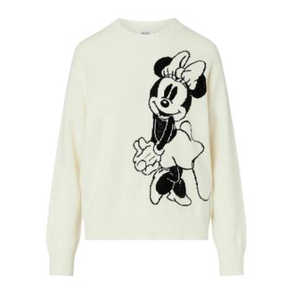 Liu Jo Miss Mouse Trui - Dames - Truien - Wit - Maat: S Wol
