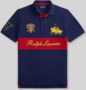 Polo Ralph Lauren Regular Fit Poloshirt aus reiner Baumwolle in Marine, Gr&ouml;&szlig;e XXL