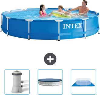 Intex Piscina Con Estructura Redonda - 366x76 Cm - 6-piezas Scb76