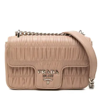 Prada Logo Chain Shoulder Bag