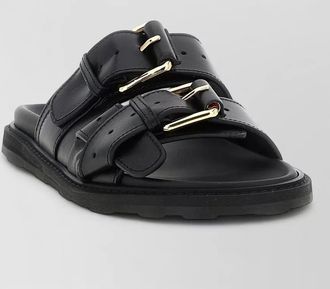 Moschino sandals double band adjustable straps open toe