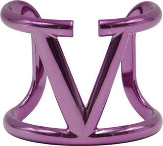 Valentino Garavani Elegant Purple Bracelet With Distinctive Letter v