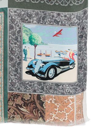 032c Lago di Como Scarf - Green