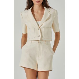 ASTR the Label Siarah Jacket in Cream at Nordstrom Rack, Size X-Large