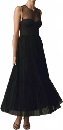 Hutch Womens Donya Pleated Gown In Black