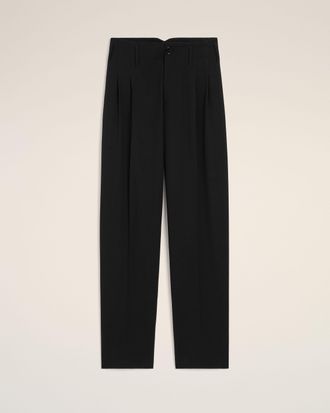 Ami Ami Paris - Black two-pleats wool trousers Black - Size: 34 - for Women
