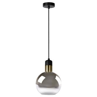 Lucide L&aacute;mpara de techo metal y cristal ahumado di&aacute;m:20cm