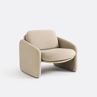 La Redoute Interieurs Gestoffeerde fauteuil, mat fluweel, Bellagio