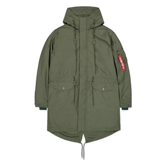 Alpha Industries Studio M-51 Fishtail Backprint (2in 1) Field Jacket - Heren - Parka Jassen - Groen - M - Katoen - Jassen