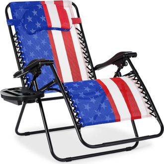 Best Choice Products Oversized Zero Gravity Chair, Folding Outdoor Patio Recliner w/ Cup Holder