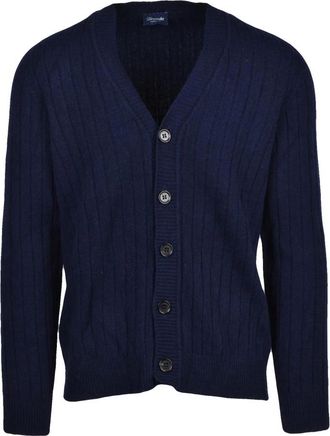 Drumohr Hombre, Jerseys, Azul, Talla: M