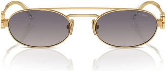 Miu Miu Sunglasses Mu54 Zs 5 Ak30 C Gold/Grey Mirror Women