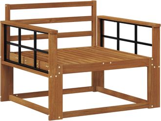 vidaXL Sof&aacute; Intermedio De Exterior Madera De Acacia S&oacute;lida Natural Vidaxl