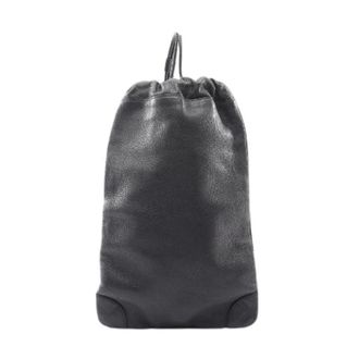 Burberry Pre-owned Backpacks, female, Black, Size: ONE SIZE Pre-owned Leather Drawstring Shoulder Bag
