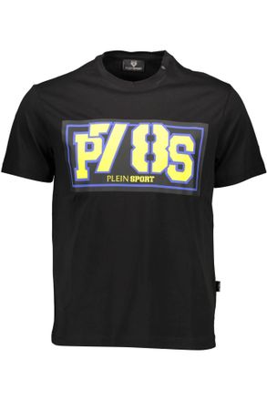 Plein Sport Heren Zwarte Katoenen T-Shirt