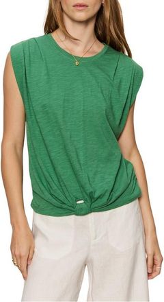 Sanctuary Knotted Muscle Tee in Green Juice at Nordstrom, Size X-Small