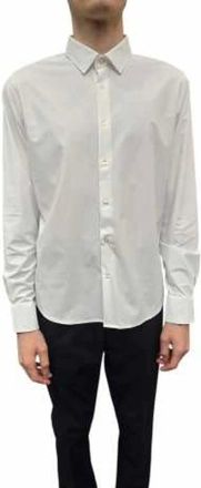 Roberto Ricci Design Rrd, Overhemden, Heren, Wit, XL, Tone-on-tone gestreept overhemd