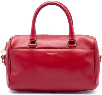 Saint Laurent Pre-owned Saint Laurent Baby Leather Classic Duffle Satchel Ladies BURYL3UWUTG21SWP