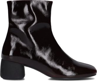 Vagabond Schoenen, Dames, Rood, 38 EU, Wol, Rode lakleren enkellaarsjes Livia