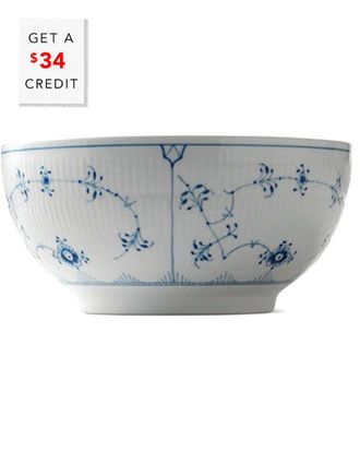 ROYAL COPENHAGEN 3.25Qt Fluted Plain Bowlwith $34 Credit