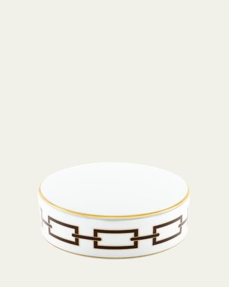 Ginori 1735 Catene Ebano Round Trinket Box