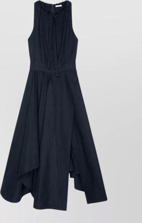 Givenchy cotton asymmetric sleeveless maxi dress