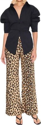 Simon Miller Pia Poplin Pants In Cheetah