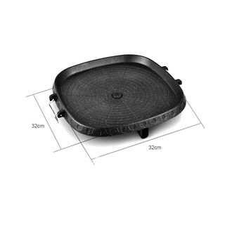 OEM Plancha De Parrilla Cuadrada Antiadherente Estilo Coreano, Port&aacute;til, Para Barbacoa, Con Revestimiento De Piedra, Para Cocinar En Casa Y Al Aire Libre