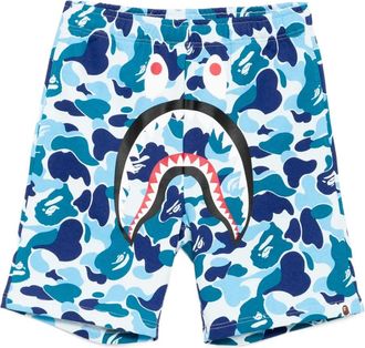 A Bathing Ape Shorts con stampa grafica - Blu