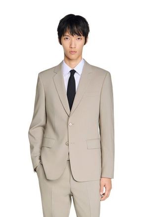 Sandro Wool suit jacket in Aluminum at Nordstrom, Size 48 Eu