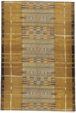 Gino Falcone Alfombra plana de poliéster - dorada - 120x180 cm