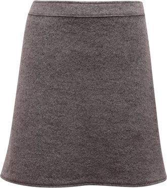 Max Mara Calia Mini Skirt - female - Max Mara - Short Skirts - Gray - M - Skirts