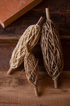 Kalalou Set Of Three Spools Of Paper Rope
