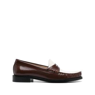 Stuart Weitzman Schoenen, Dames, Bruin, 37 1/2 EU, Leer, Lottie Loafer
