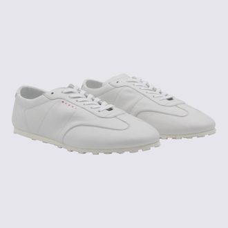 Marni Leather Low-Top Sneaker - White