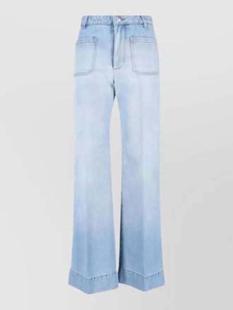 Victoria Beckham Alina cotton wide-leg jean