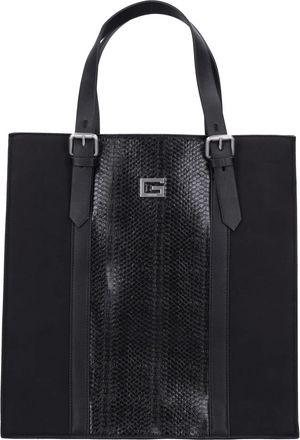Guess Faux Leather Tote Bag - Heren - Shoppers - Zwart - ONE Size - Tassen