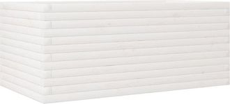 vidaXL Garden Planter White 110x60x46 cm Solid Wood Pine vidaXL