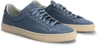 Robert Barakett Terrence Low Top Leather Sneaker in Denim at Nordstrom, Size 10.5