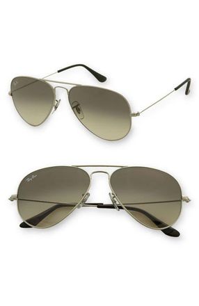 Ray-Ban Original Aviator 58mm Sunglasses in Silver at Nordstrom