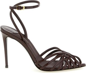 Le Silla Brown Leather Heels