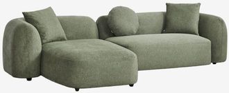 Sklum Sof&aacute; Modular Chaise Longue Izquierdo De 2 Piezas En Chenilla Coco Sklum