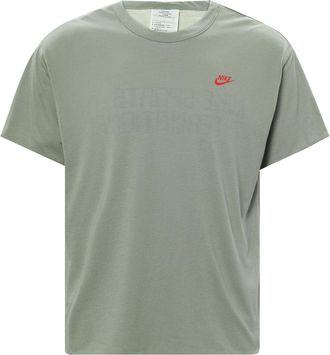 Nike Mens Nike Logo Reversible Casual Round Neck Short Sleeve Gray T-Shirt DQ4248-073